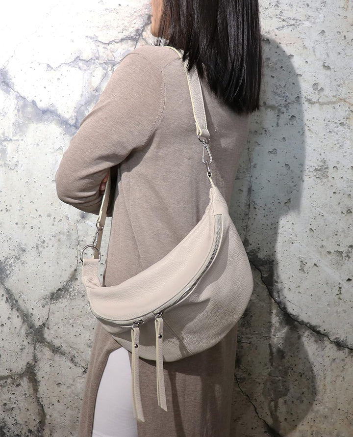 SH Leder echt Leder Damen stylisch Hüfttasche Bauchtasche Brusttasche für Festival Reise Grosse eleg