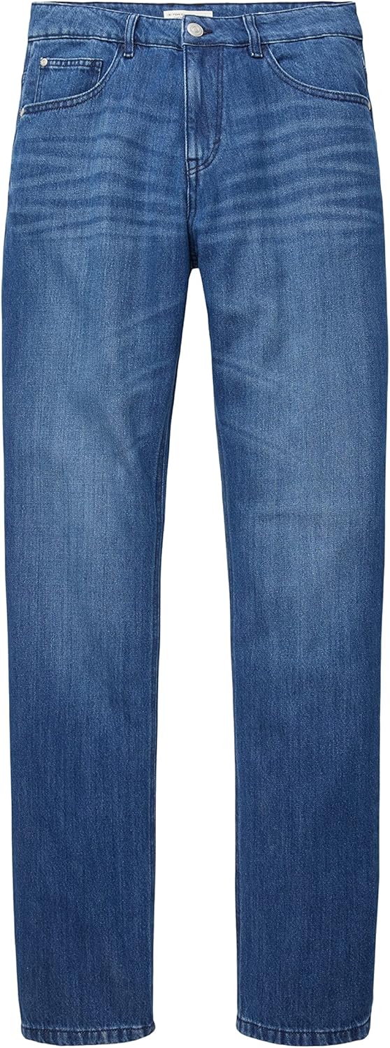 TOM TAILOR Herren Marvin Straight Jeans 29W / 30L 10119 - Used Mid Stone Blue Denim, 29W / 30L 10119
