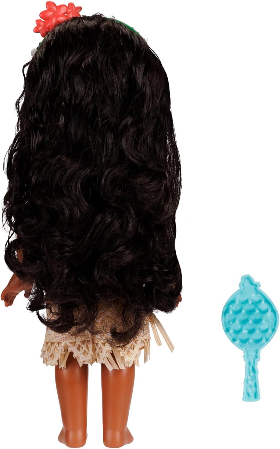 Disney Princess Vaiana Puppe 35cm, reflektierende Glitzeraugen, bewegliche Gelenke, ausziehbares Out