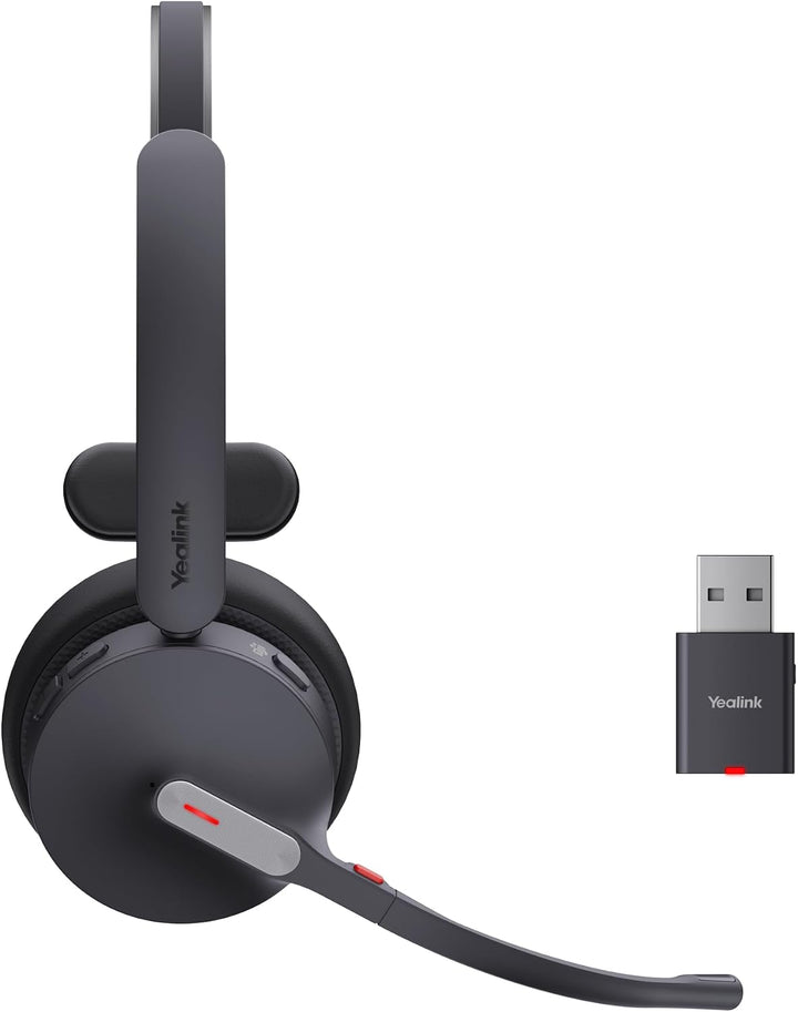 Yealink WH64 Hybrid Mono Teams Headset inkl. Dongle - Hybrid-Technologie, Ideal für Microsoft Teams,