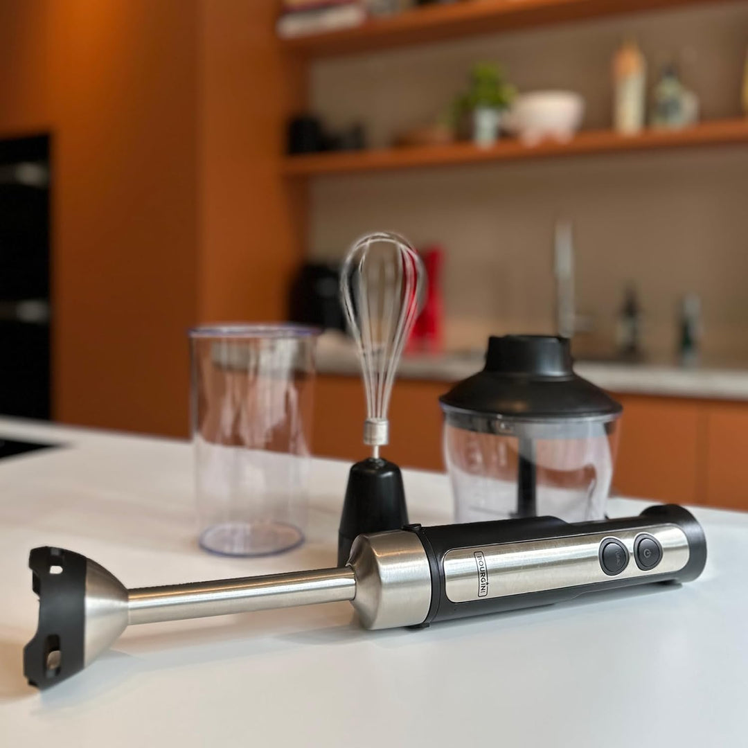 Bourgini Classic Stabmixer - Extra leistungsstarker Stabmixer mit 20 Geschwindigkeiten und Turbofunk