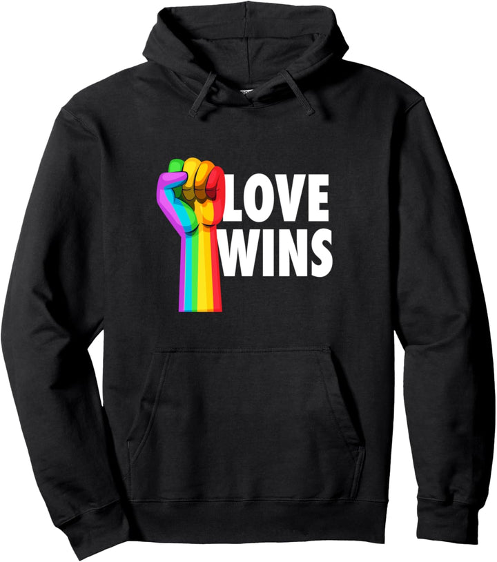 Liebe gewinnt Pride LGBT Rainbow Pullover Hoodie