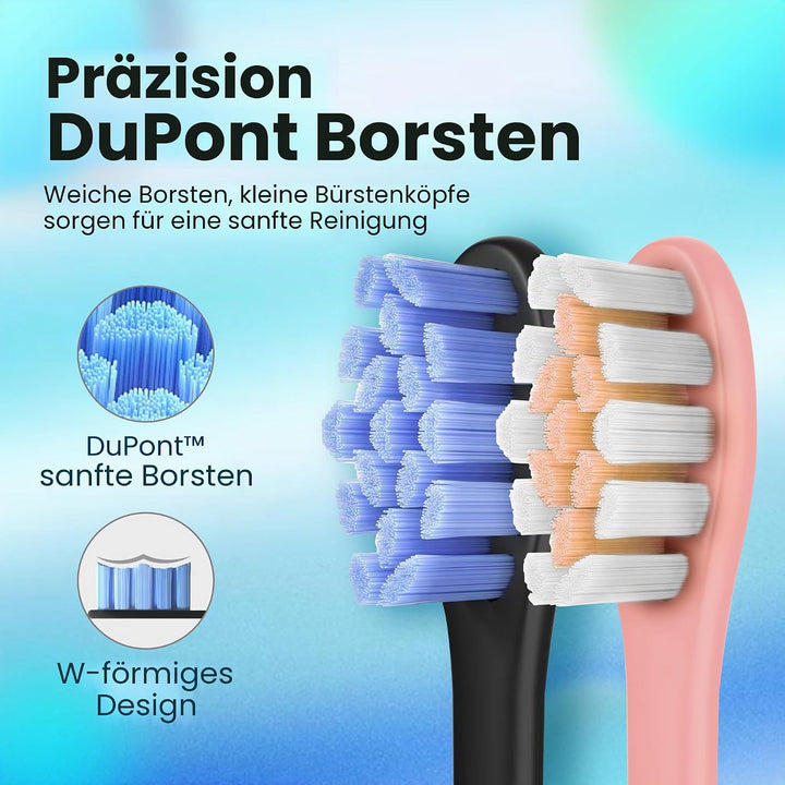 Oclean Find Duo Set Elektrische Zahnbürste, 2er Electric Toothbrush mit 5 Modi, Schallzahnbürste mit