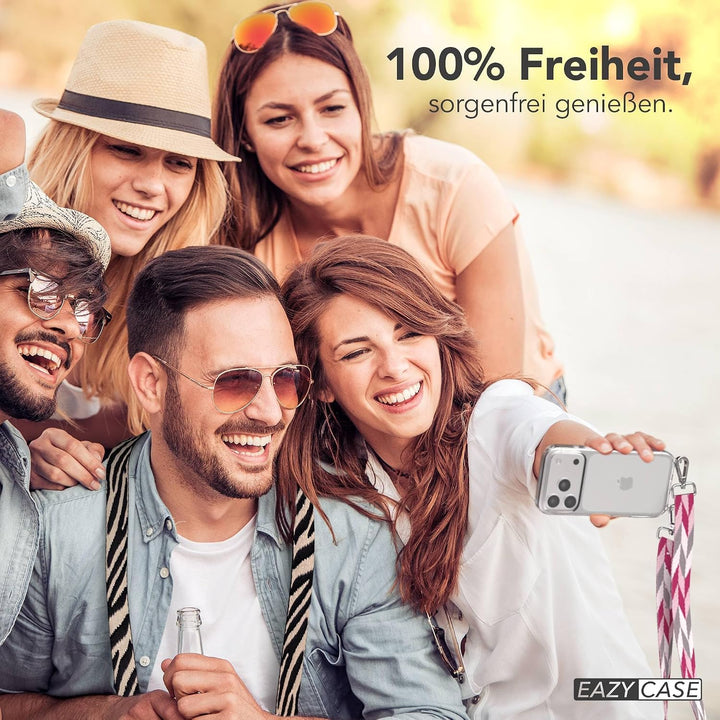EAZY CASE Handykette - Verstellbares Taschenband kompatibel mit iPhone 17 Pro, Schulterriemen, Handy