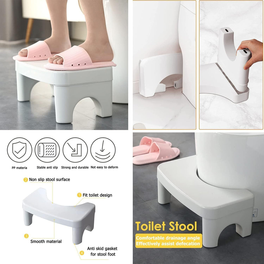 WC-Hocker, abnehmbarer Toiletten-Töpfchen-Tritthocker, zusammenklappbar, hockend, 17,8 cm hoch, sich