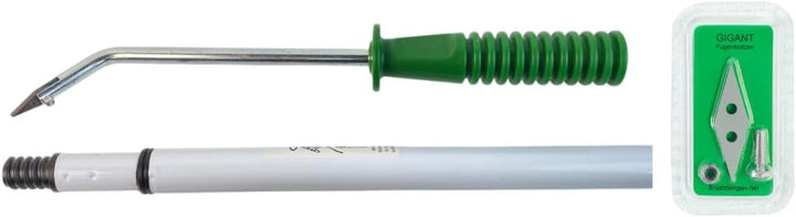 GIGANT Fugenkratzer Fugenreiniger Handgriff inkl. Teleskopstiel und Ersatzschneide