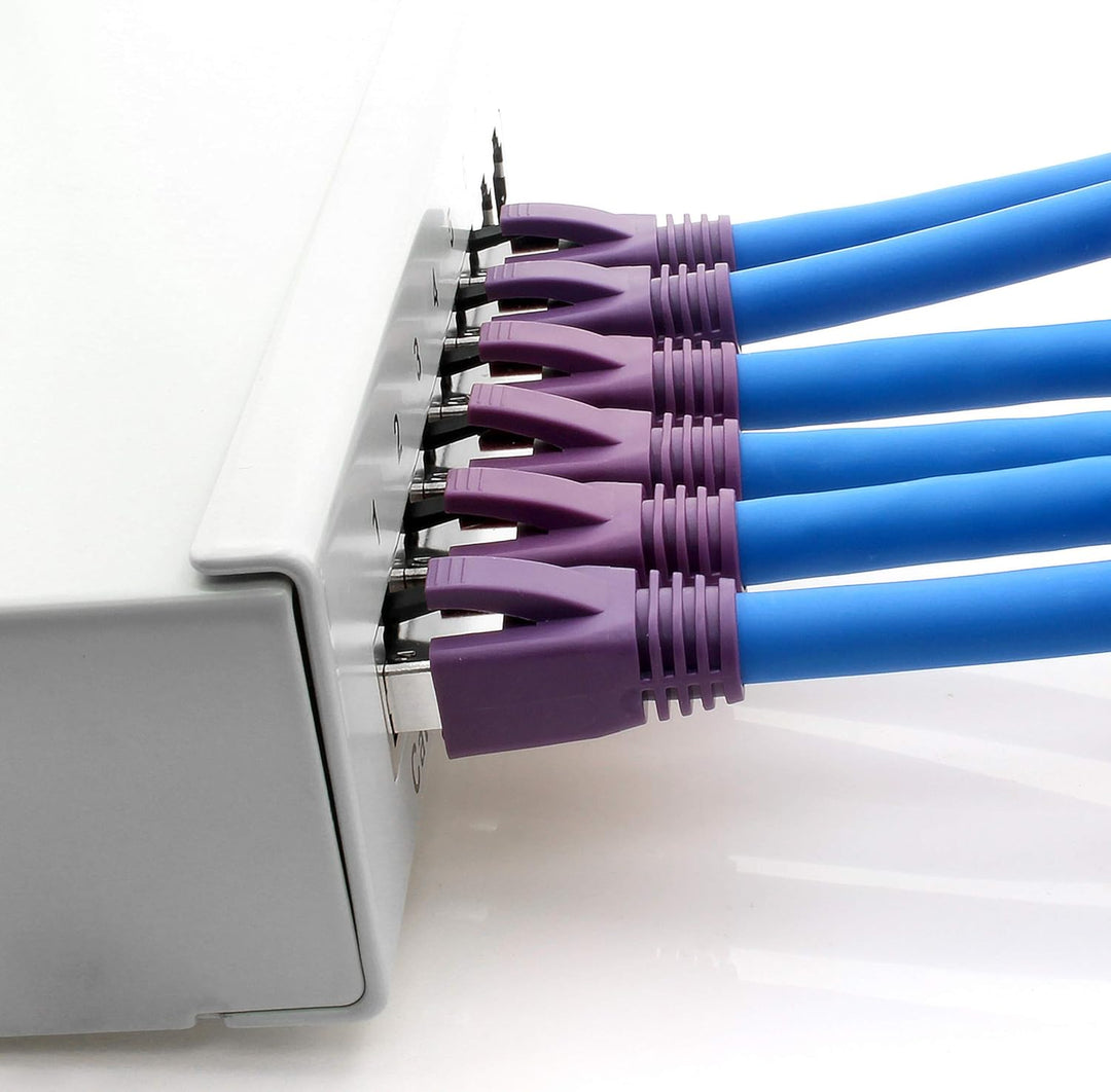 1CONN 10m Cat8 Gigabit Ethernetkabel Netzwerkkabel 40Gb s S FTP LSZH Cat 8 Datenkabel Rj45 blau - 1