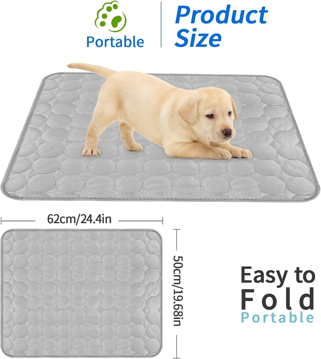Kühldecken Schlafplätze &amp; Möbel für Hunde 62×50cm Katzen Kühlmatte Hund Ohne Gel Kühlplatte Kaninche