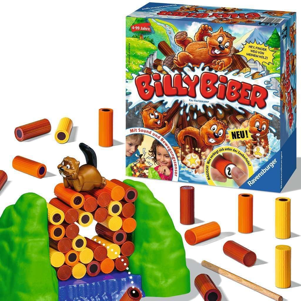 Ravensburger 22246 - Billy Biber - Geschicklichkeitsspiel für ruhige Hände - Spiel für Kinder ab 4 J