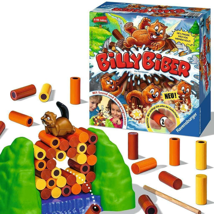 Ravensburger 22246 - Billy Biber - Geschicklichkeitsspiel für ruhige Hände - Spiel für Kinder ab 4 J