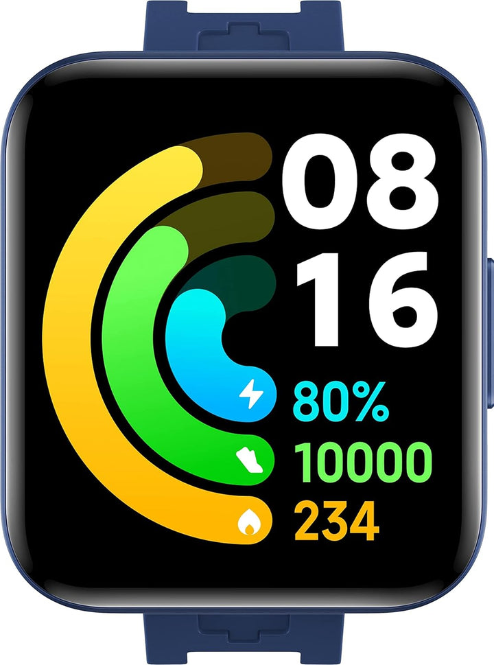 Xiaomi Poco Watch (Blue), SpO2-Messung, Herzfrequenz, AMOLED-Display, 1,6 Zoll, GPS, ATM-Wasserbestä