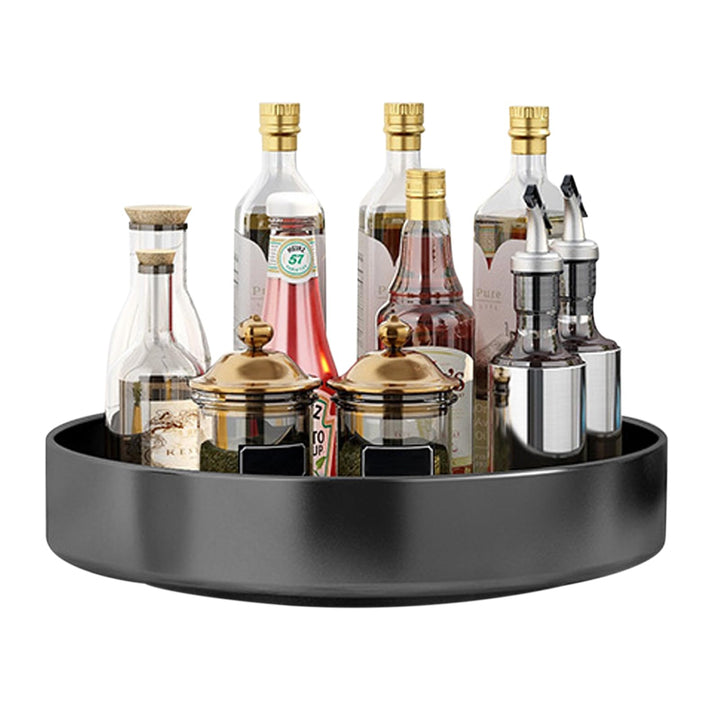 Lazy Susan Drehteller Organizer,30cm Drehbares Gewürzregal aus Kohlenstoffstahl Küchen Drehteller Sc