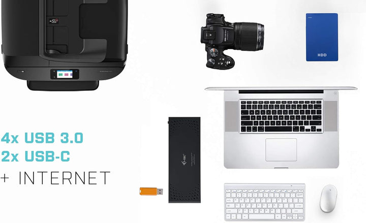 i-tec USB 3.0 / USB-C 5K Universal Docking Station (2x 4K 60Hz Video, 2x HDMI, 1x LAN, 5x USB 3.0, 1