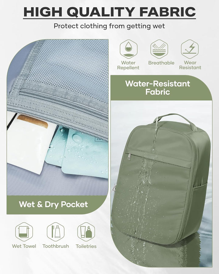 SZLX Grosser Reiserucksack Damen,Vakuum Rucksack mit Pumpe Ryanair Handgepäck 40x30x20 Herren, Wizza