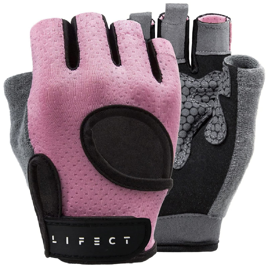 LIFECT Essential Atmungsaktive Trainingshandschuhe, fingerlose Trainingshandschuhe zum Gewichtheben