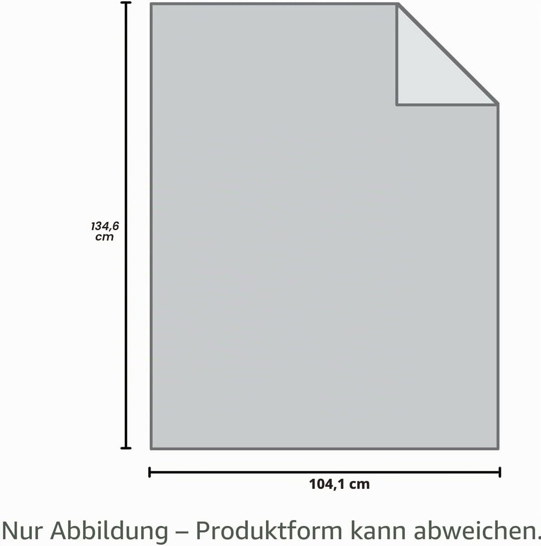 Sivio Gewichtsdecke 3,2kg Dunkelgrau 104x135cm | Kristallsamt, kuschelig &amp; tragbar, perfekt für Reis