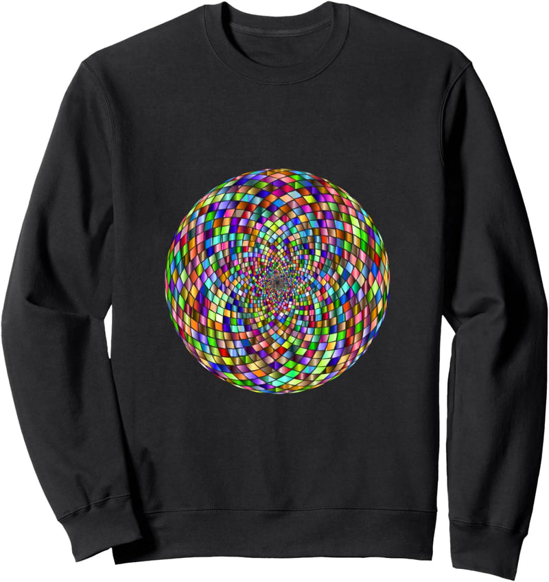 Regenbogen-Disco-Kugel Sweatshirt