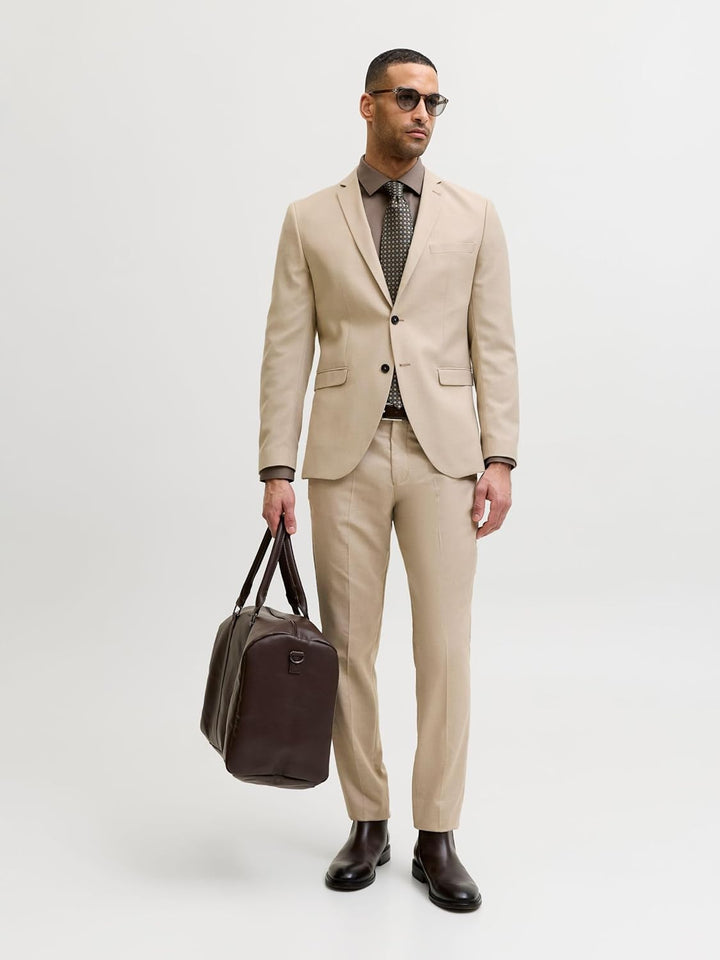 JACK & JONES Male Einreihiger Blazer JPRSOLARIS Slim Fit Blazer 58 Pure Cashmere, 58 Pure Cashmere