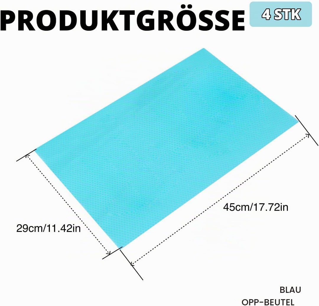 Anti-Frost-Matte für Kühlschrank und Gefrierschrank – Langlebige Schutzmatte gegen Eisbildung, Blau,