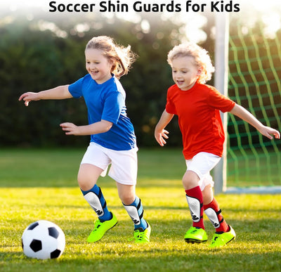 Schienbeinschoner Kinder Fussball Shin Pads - Fussball Ausstattung Mit Verstellbarem Klettverschluss