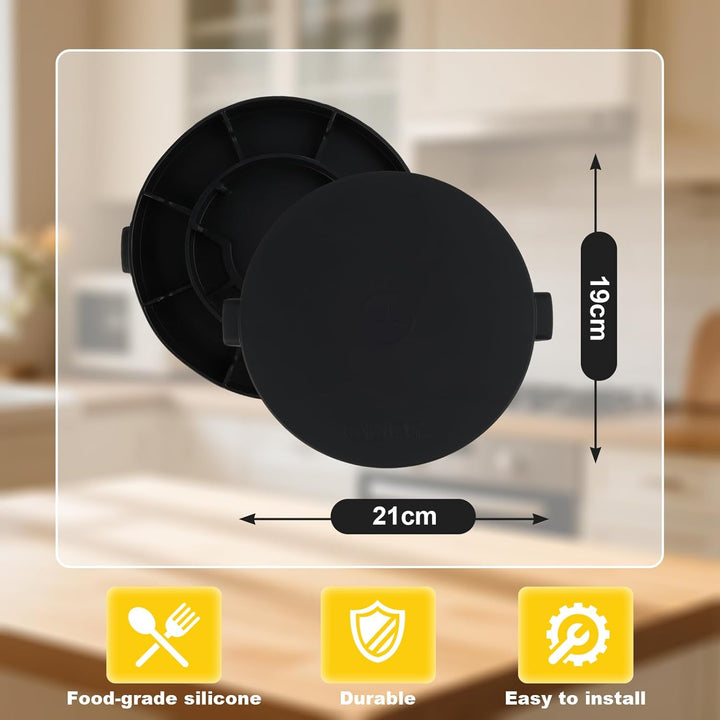 WiegePlatte für Thermomix TM7 - Präzise Plattformwaage & Schutzabdeckung - Wiegen ohne Mixtopf, Schü