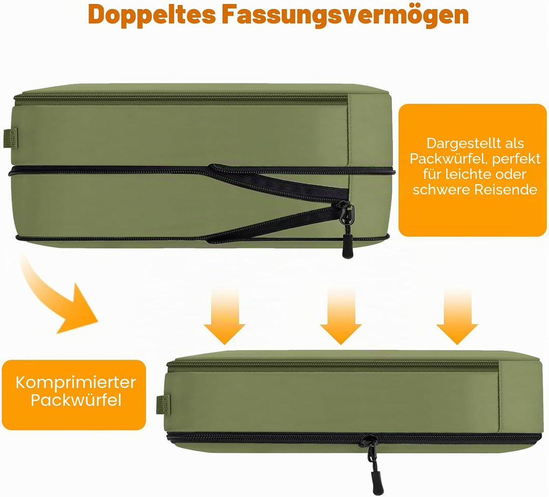 Koffer Organizer Set 8-teilig, Packtaschen für Koffer, Packing Cubes Set für Reise,Packtaschen mit K