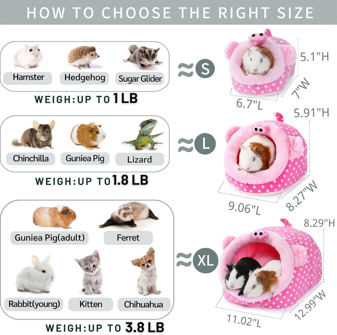 JanYoo Kleintierhöhle für Chinchilla, Igel, Meerschweinchen, Käfigzubehör, Spielzeug, für Bartagame,