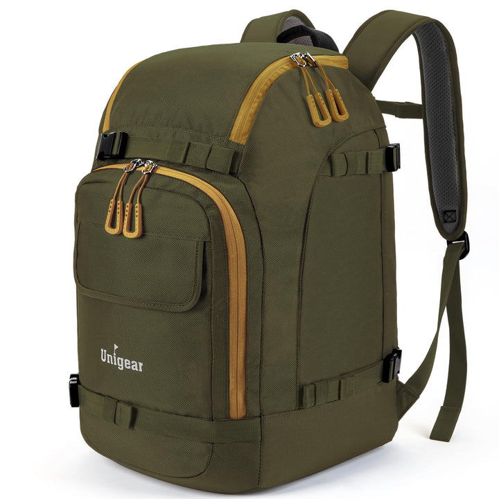 Unigear Skischuhtasche mit Helmfach und Rucksackgurten, Skirucksack Skischuhrucksack mit Helmtasche,