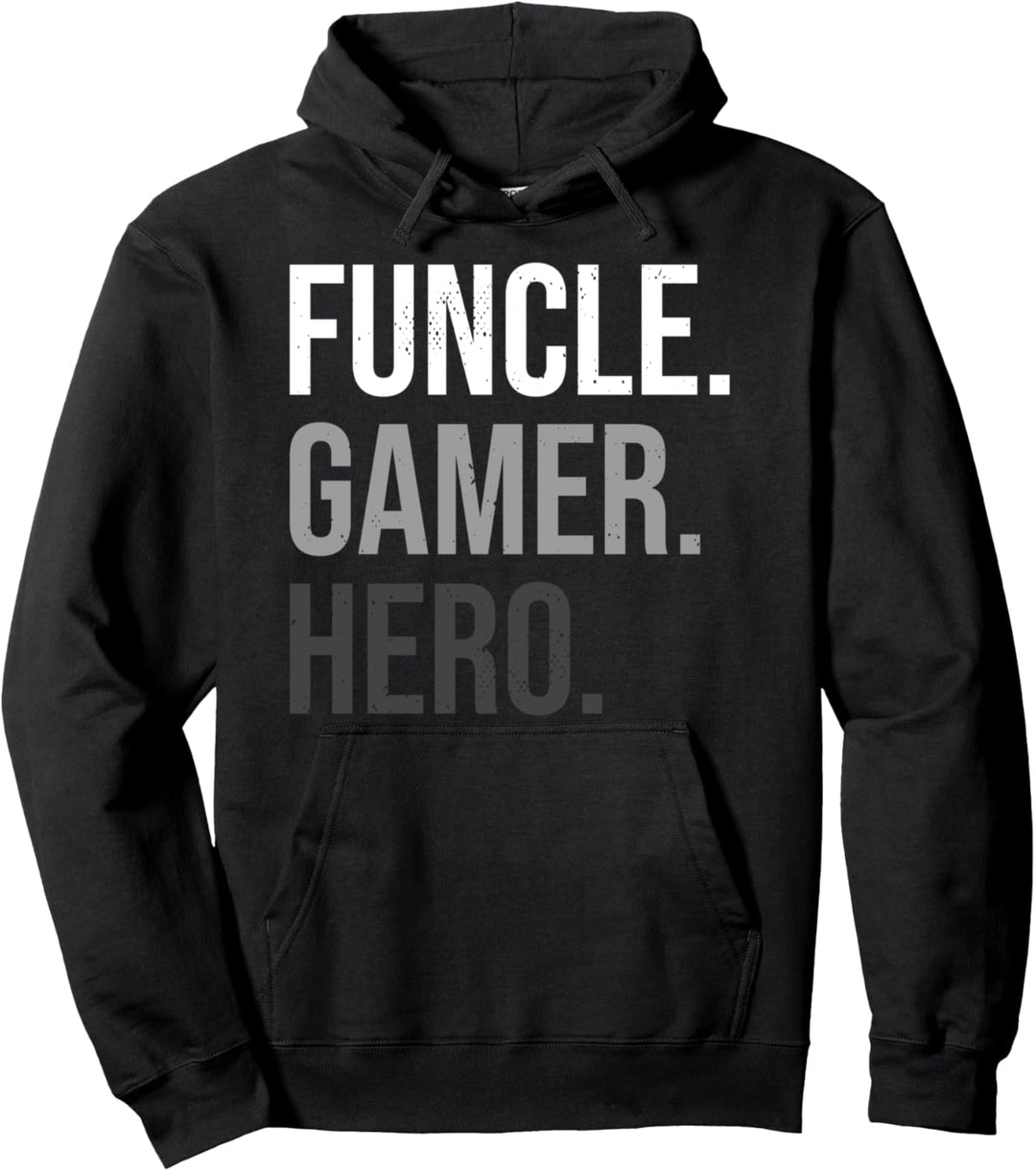Funcle Gamer Hero Lustig Onkel Familie Zocker Pullover Hoodie