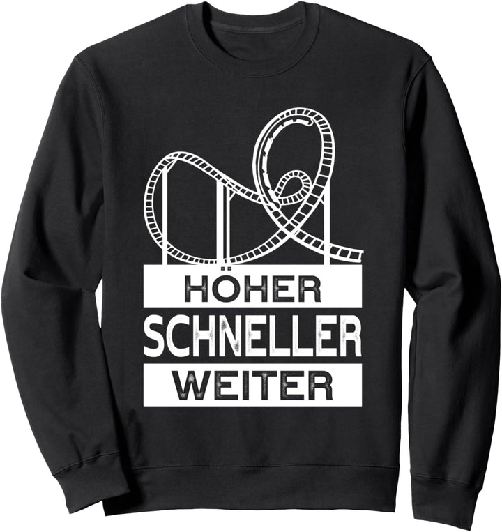 Achterbahn Freizeitpark Adrenalin Junkie Sweatshirt