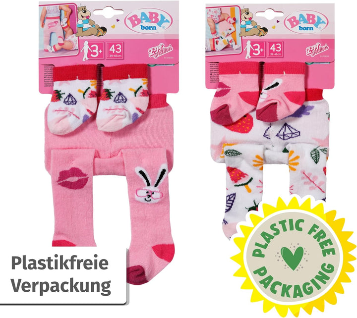 Baby Born Strumpfhose und Socken im Set für 43 cm Puppen, Set Nicht frei wählbar 836064 Zapf Creatio