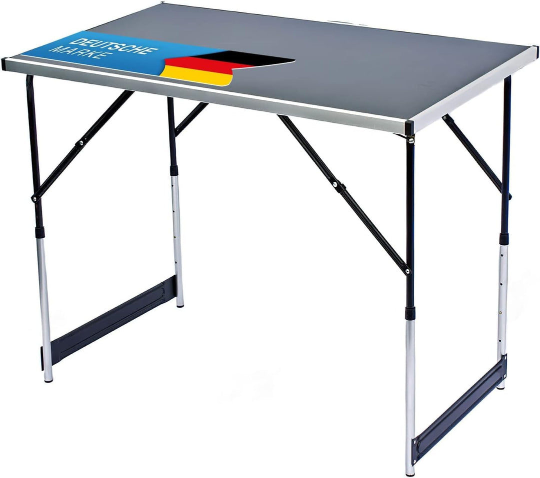 GOODS+GADGETS Klappbarer Multifunktionstisch Mehrzwecktisch Campingtisch Camping-Set Klapptisch Mark