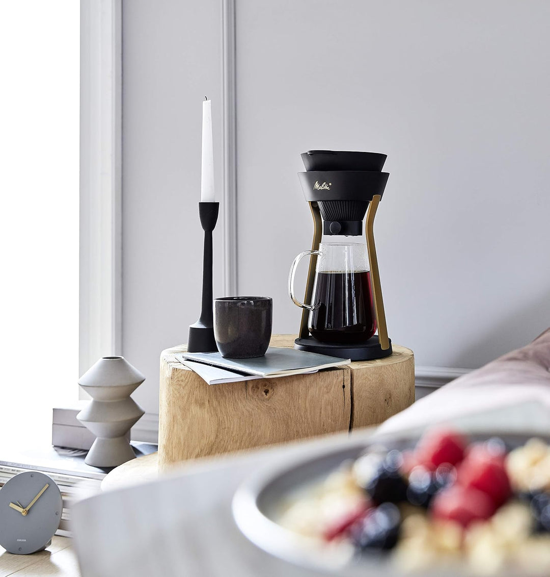 Melitta AMANO Kaffeebereiter, schwarz-gold, Schwarz-gold