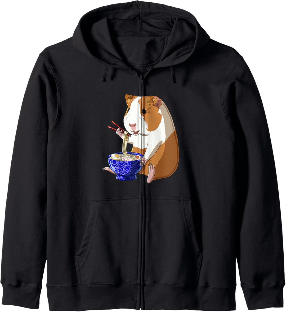 Japanische Kawaii Anime Ramen Nudeln Meerschweinchen Kapuzenjacke