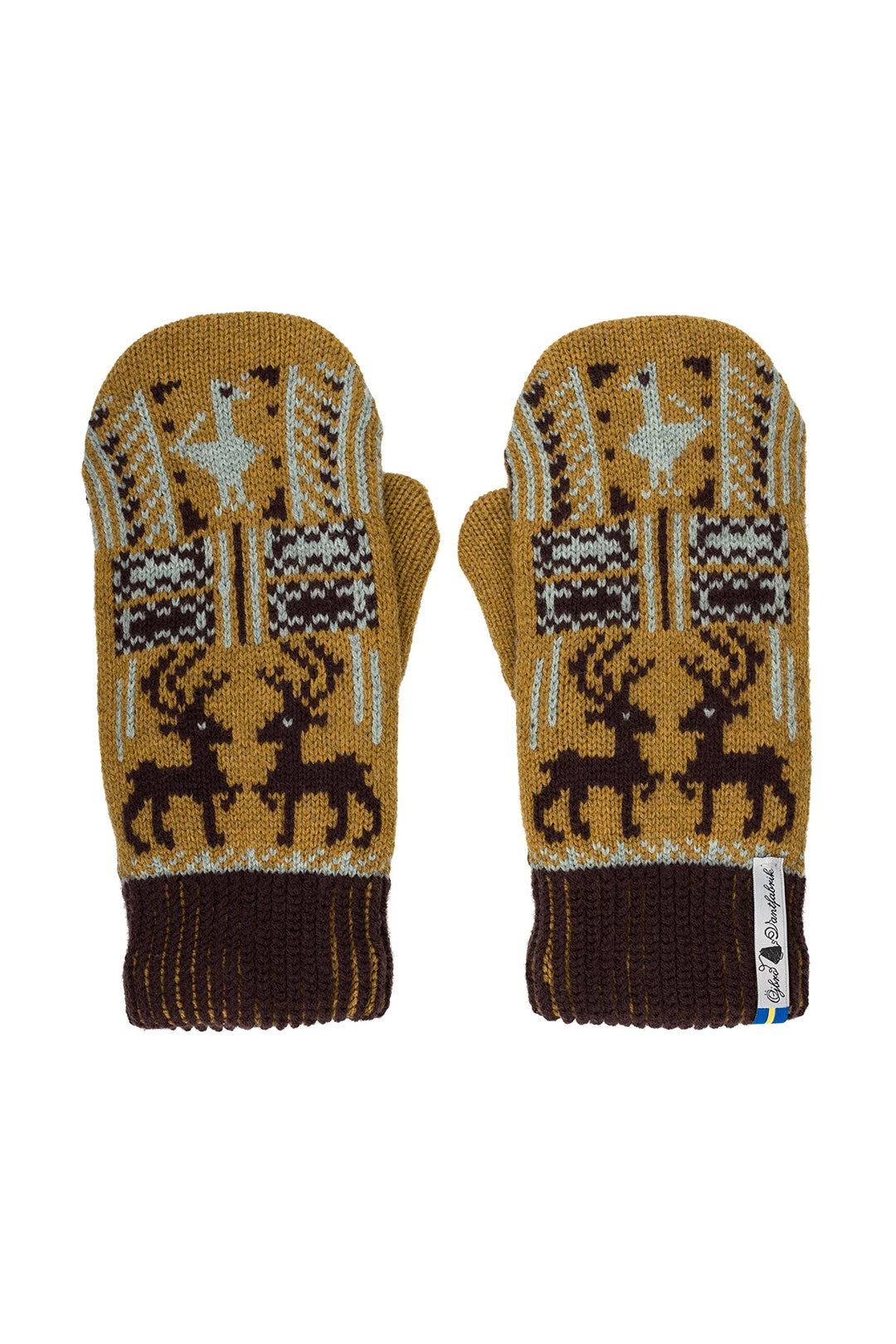 ÖJBRO VANTFABRIK Fäustlinge 4 Lagen 100% Merinowolle versch. Modelle, Grösse S-L (6-11) Handschuhe S