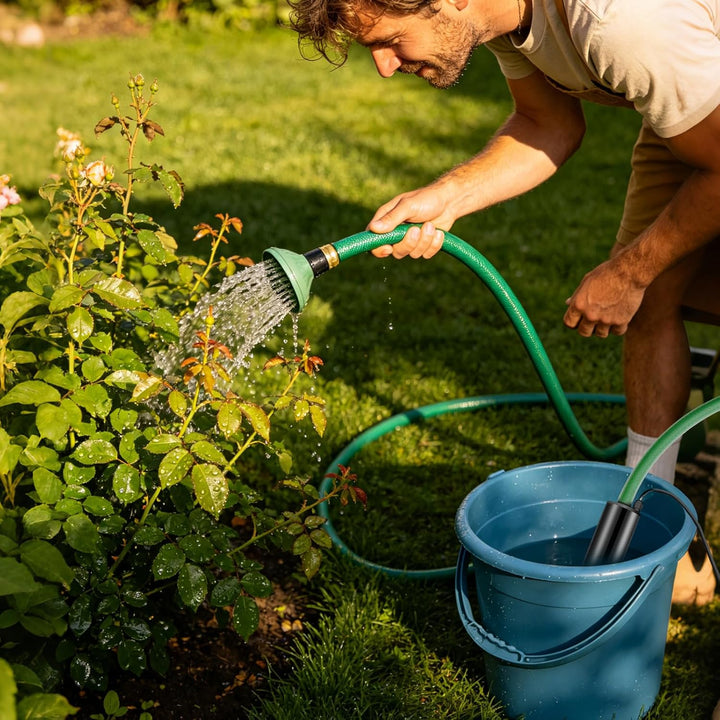 Tragbare Wasserpumpe für Makita 18V, 30L/min Wassertransferpumpe, 65W Wasserpumpe Mit 4M Kabel & Ans