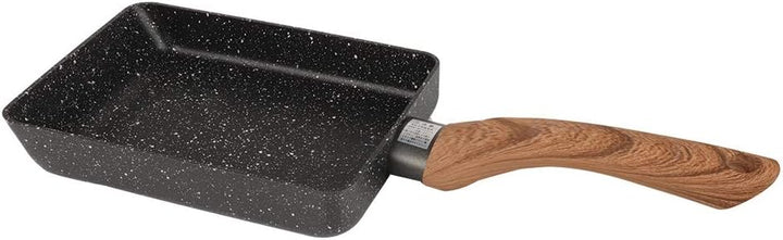 Japanische Nonstick Omelett Pfanne, Aluminium tragbare quadratische Bratpfanne pochiertes Ei kleine