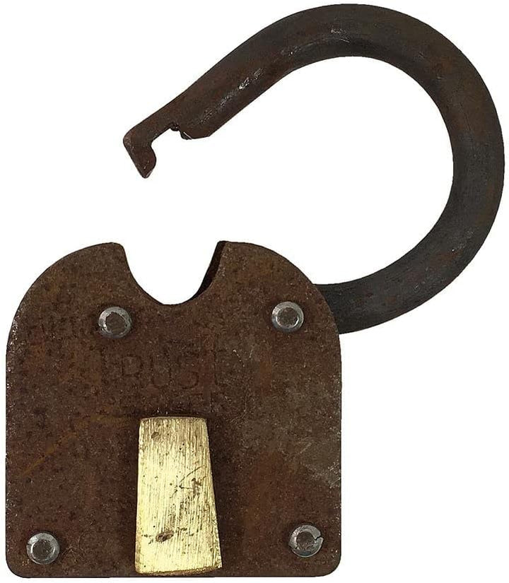 Vorhängeschloss Vintage 2 Schlüssel Nostalgie Eisen Antik-Stil Weinkeller