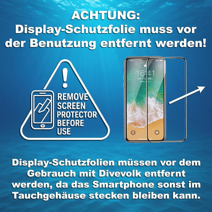 DIVEVOLK Unterwasser-Fotografie Seatouch 4 Max Unterwassergehäuse für iPhone 12/12 Pro/12 Pro Max/13