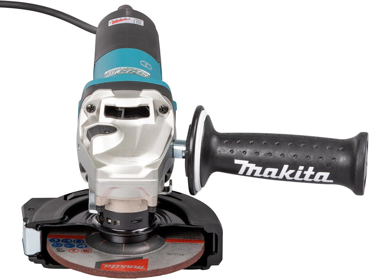 Makita GA5091X01 Winkelschleifer 125 mm, 1900 W, mit Bremse, Schiebeschalter und Elektronik