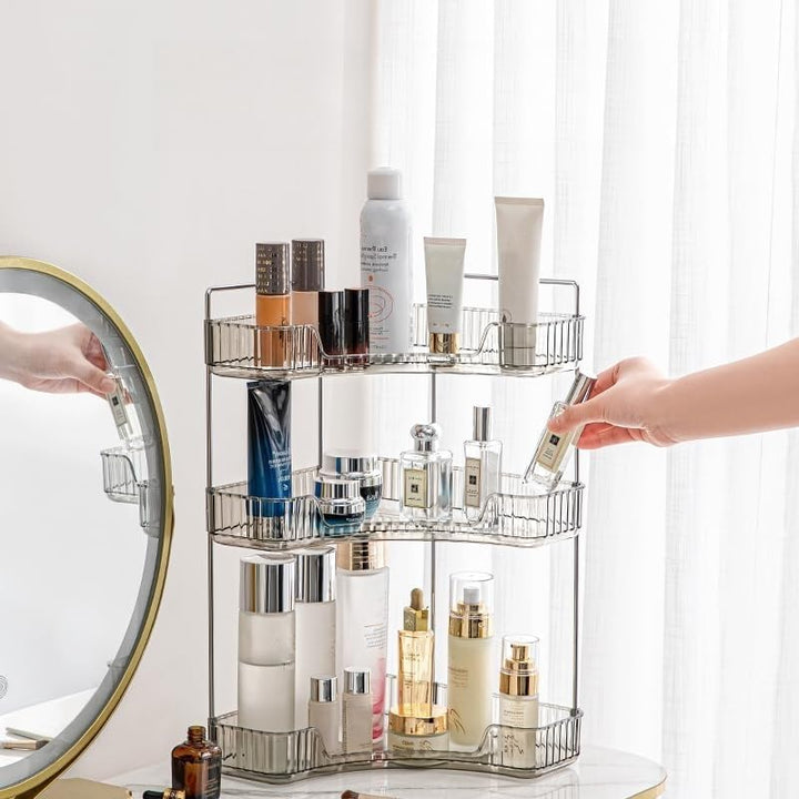 Make up Organizer, Kosmetik Organizer, Beauty Organizer, Hautpflege Organizer für Bad Schminktisch (
