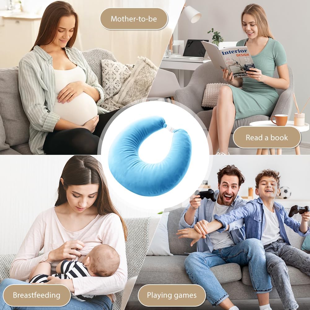 Lesekissen für Gaming, Yuragim Armlehne Unterstützung Bücherkissen, U-förmiges Lap Kissen Ergonomisc