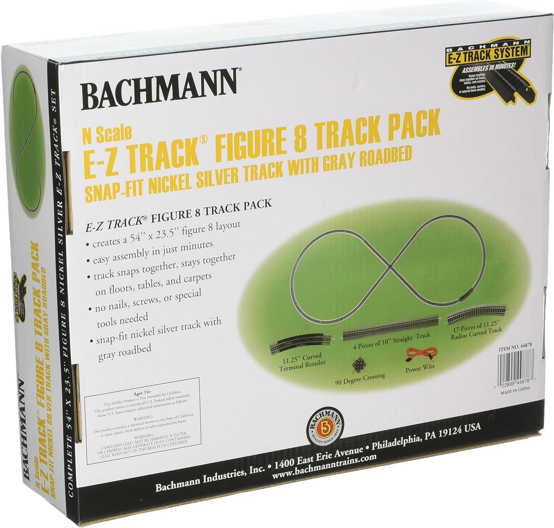Bachmann Abbildung 8 E-Z Track Pack – N Massstab Zug
