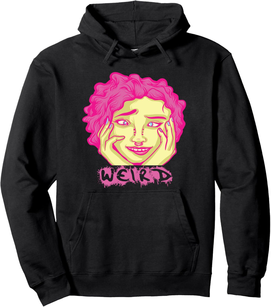 Seltsame Mädchen Pastell Goth Japanische Anime Kawaii Pullover Hoodie