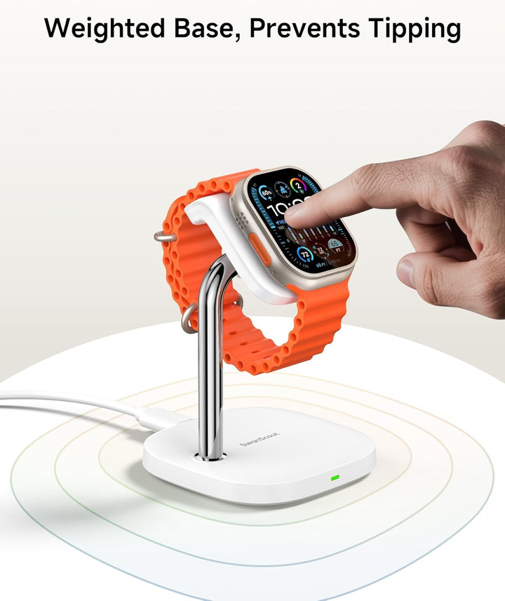 Schnelllade-Ständer für Apple Watch 11/Ultra 3/SE 3, 5W Magnetischer Wireless Charger für Apple Watc