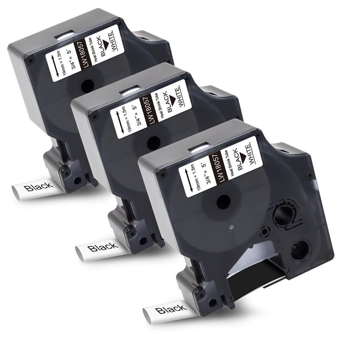 Labelwell Kompatible Schriftband für Dynmo Rhino 18057 S0718330 Industrie Schrumpfschlauch-Kabeletik
