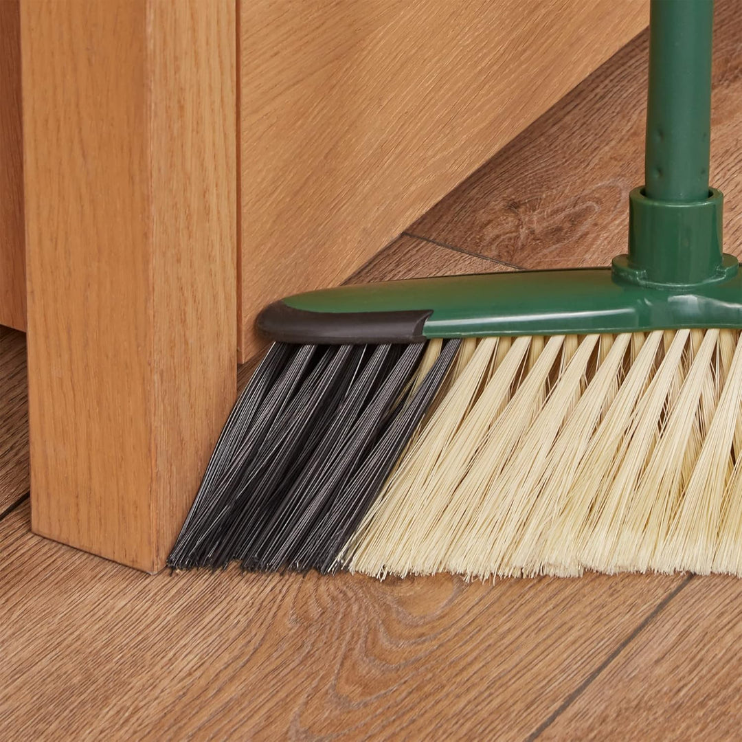 Spontex Eco Green Besen Indoor, für den Innenbereich aus 100% recycelten Materialien, mit Teleskopst