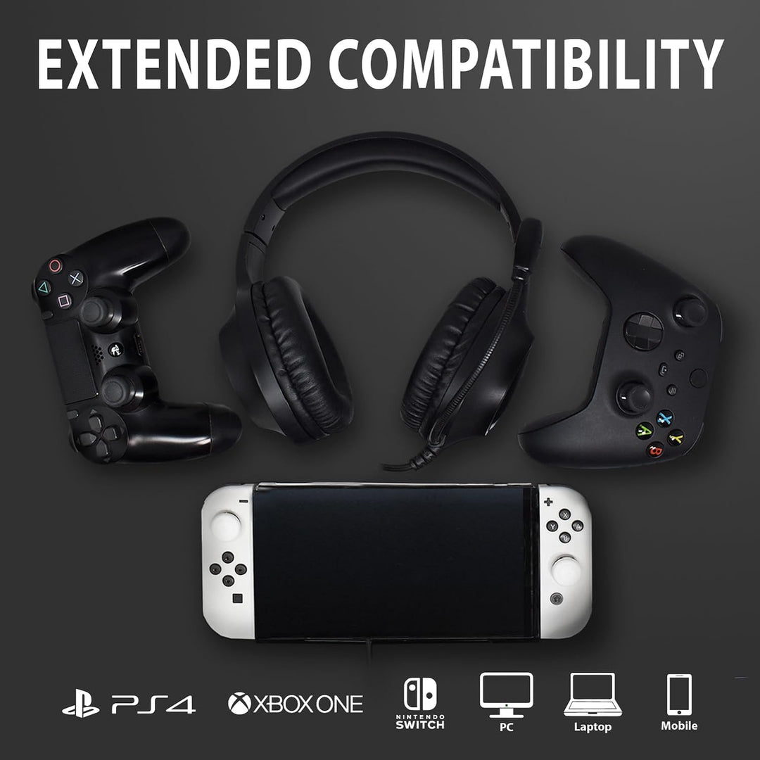 SPYCO Impulse HE-121, Gaming-Headset, 50-mm-Audio-Treiber, 3.5 mm-USB-Klinkenstecker, omnidirektiona