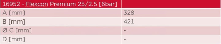Flamco Flexcon Premium 25 Liter 2,5/6-Bar - Ausdehnungsgefäss 16952 25L / 2,5 [6 bar] Rot