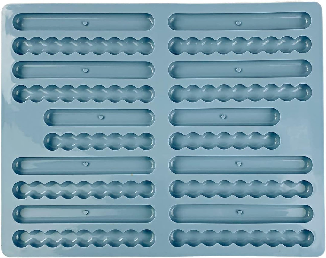 Collory® Silikon Backmatte Hundekekse Sticks (16 cm), Knabberstangen, Kaustangen als Hundesnack, Rie
